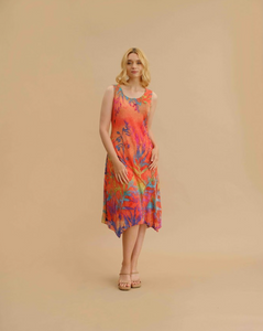 Cativa - 125148 - Handkerchief Sundress with Lining - Laguna Sunrise