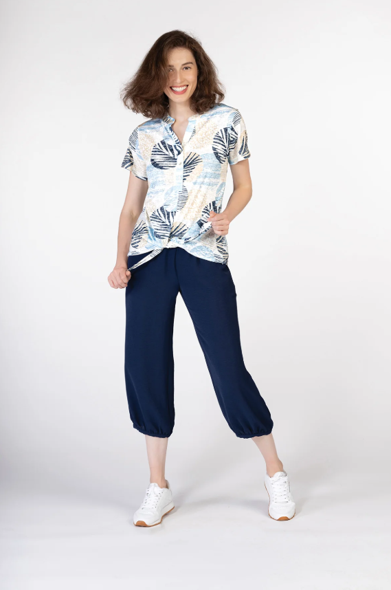 Variations - V8127 - Printed Top - Blue Multi