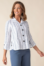 Load image into Gallery viewer, Habitat - H22014 - Tulip Hem Swing Jacket - White
