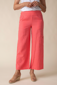 Habitat - H41566S5 - Flood Pocket Linen Blend Pant - Papaya