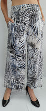 Load image into Gallery viewer, Softworks - 202213 - Split V Neck Crossover Detail Tunic - Tan/Blue
