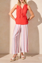 Load image into Gallery viewer, Tribal - 2168O - Sleeveless Blouse With Button Placket - Poppy
