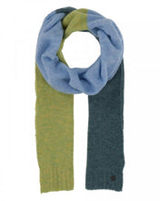 Load image into Gallery viewer, FRAAS - 647018 - Knitted Scarf with Block Stripes - Petrol
