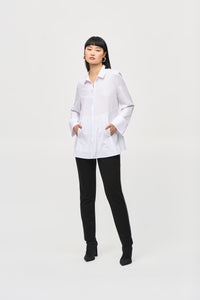Joseph Ribkoff - 243958 - Blouse With Pockets - Optic White