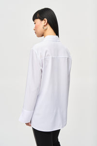 Joseph Ribkoff - 243958 - Blouse With Pockets - Optic White