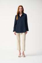 Load image into Gallery viewer, Joseph Ribkoff - 243958 - Blouse With Pockets - Midnight Blue
