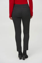Load image into Gallery viewer, Joseph Ribkoff - 244140 - Jacquard Abstract Print Pull-On Pant - Black/White
