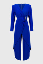 Load image into Gallery viewer, Joseph Ribkoff - 244155 - Silky Knit Wrap Culotte Jumpsuit - Royal Sapphire

