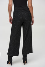 Load image into Gallery viewer, Joseph Ribkoff - 244922 - Sequined Knit Wide Pant - Black
