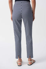 Load image into Gallery viewer, Joseph Ribkoff - 251099 - Geometric Print Slim Fit Pants - Blue/White
