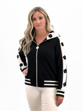 Load image into Gallery viewer, Orly - 251360 - Black and White Floral Jacket - Black
