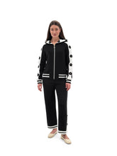 Load image into Gallery viewer, Orly - 251360 - Black and White Floral Jacket - Black
