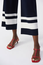 Load image into Gallery viewer, Joseph Ribkoff - 251945 - Striped Casual Wide Leg - Midnight Blue/Vanilla
