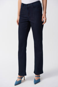 Joseph Ribkoff - 251967 - Classic Bootcut Stretch Jeans - Dark Denim Blue