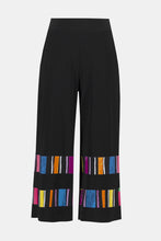 Load image into Gallery viewer, Joseph Ribkoff - 252051 - Stripe Print Culotte Pants - Black/Multi
