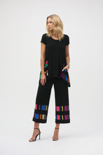 Load image into Gallery viewer, Joseph Ribkoff - 252051 - Stripe Print Culotte Pants - Black/Multi
