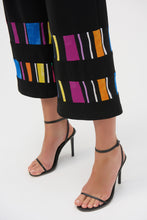 Load image into Gallery viewer, Joseph Ribkoff - 252051 - Stripe Print Culotte Pants - Black/Multi
