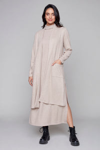 Complik - 33739 - Side Pockets Duster - Oatmeal