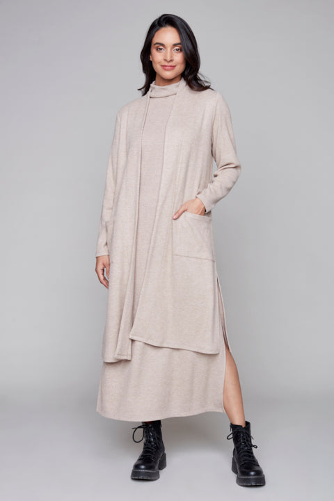 Complik - 33739 - Side Pockets Duster - Oatmeal