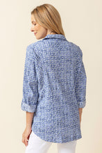 Load image into Gallery viewer, Habitat - H40520 - Boyfriend Tunic Blouse - Rain
