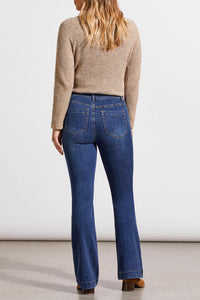 Tribal - 5562O - Audrey Pull On Flare Jeans - Blue Moon
