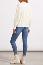 Load image into Gallery viewer, Tribal - 5651O - Oversized Drop Shoulder Polo Sweater - Eggshell
