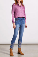 Load image into Gallery viewer, Tribal - 5675O - Audrey Pull On Slim Ankle With Embellishment - Blue Quartz
