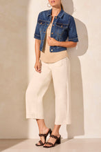 Load image into Gallery viewer, Tribal - 5713O - Elbow Sleeve Denim Jacket - Stormyblue

