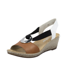 Load image into Gallery viewer, Rieker - 624H6-24 - Sandals - Brown Combination
