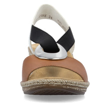 Load image into Gallery viewer, Rieker - 624H6-24 - Sandals - Brown Combination
