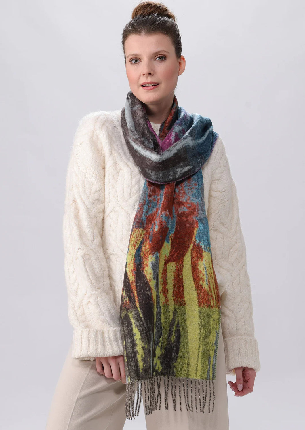FRAAS - 625141 -  Cashmink Scarf - Petrol