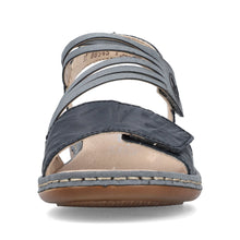 Load image into Gallery viewer, Rieker - 65964-12 - Sandals with Side Velcro - Massa/Dusty  Blue
