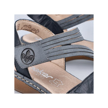 Load image into Gallery viewer, Rieker - 65964-12 - Sandals with Side Velcro - Massa/Dusty  Blue

