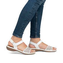 Load image into Gallery viewer, Rieker - 65967-80 - Velcro Strap Sandals - Massa Kelso - White
