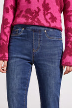 Load image into Gallery viewer, Tribal - 6733O - Audrey Pull On Straight Crop Pant - River Blue
