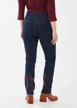 Load image into Gallery viewer, FDJ - 6906779 - Suzanne Straight Leg Embroidered -  Dark Rinse
