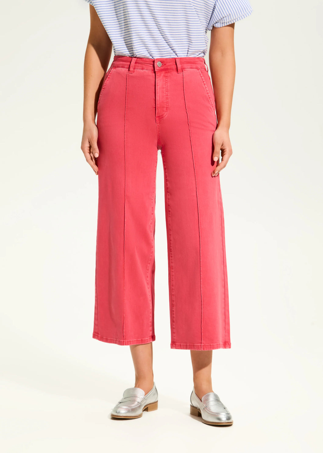 FDJ - 6973511 - Suzanne Wide Crop Denim - Red