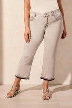 Load image into Gallery viewer, Tribal - 7735O - Sophia Curvy Micro Flare Crop Jeans - Shadowmist
