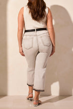 Load image into Gallery viewer, Tribal - 7735O - Sophia Curvy Micro Flare Crop Jeans - Shadowmist
