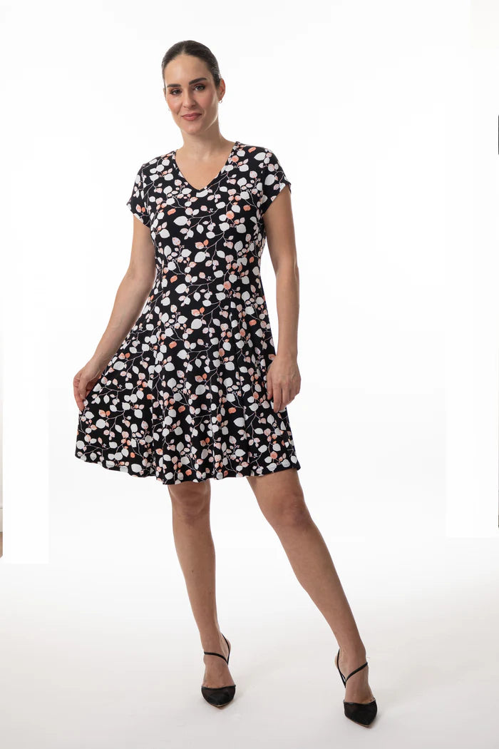 Bali - 8642 - Dress - Black/Multi