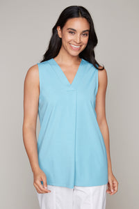 Claire Desjardins - 92037 - Bamboo V-Neck Cami - Aqua