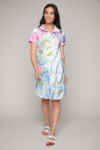 Claire Desjardins - 92069 - Half Zip Cotton Blend Dress