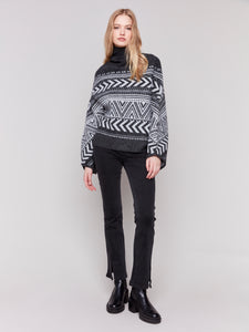 Charlie B - C2732 - Hairy Yam Poncho - Charcoal