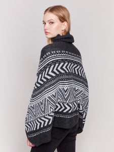 Charlie B - C2732 - Hairy Yam Poncho - Charcoal
