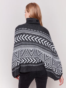 Charlie B - C2732 - Hairy Yam Poncho - Charcoal