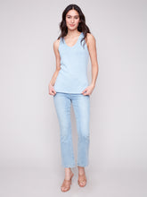 Load image into Gallery viewer, Charlie B - C2794 - Lurex Knit Camisole - Bluebell
