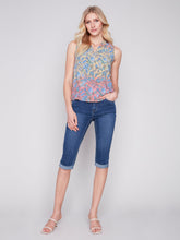 Load image into Gallery viewer, Charlie B - C4529P - Sleeveless Top Printed - Glory

