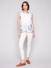 Load image into Gallery viewer, Charlie B - C4532BY - Sleeveless Printed Linen Top - Supermova

