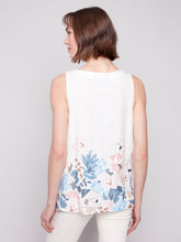 Load image into Gallery viewer, Charlie B - C4532BY - Sleeveless Printed Linen Top - Supermova
