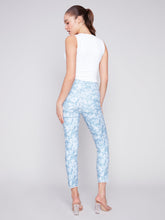 Load image into Gallery viewer, Charlie B - C5139 - Stretch Pant With Hem Slit Detail - Blue Rose

